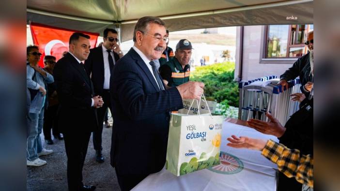 Gölbaşı Belediyesi'nden vatandaşlara 50 bin adet ücretsiz fide