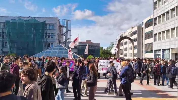 Boğaziçi Üniversitesi’nde Nureddin Yıldız protestosu: Çok sayıda gözaltı var