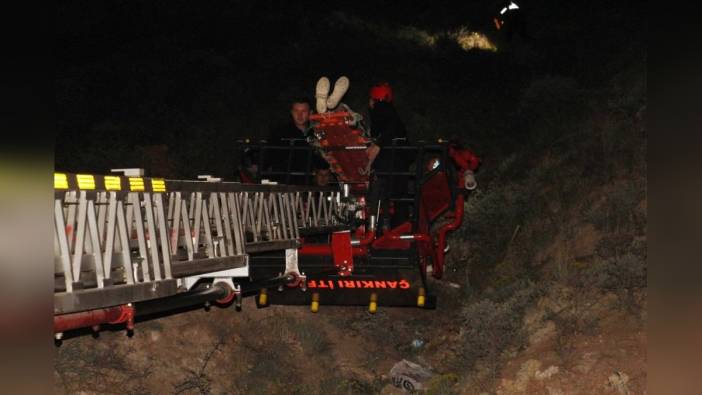 Çankırı Kalesi'nde korku dolu anlar: Genç, uçurumdan düştü