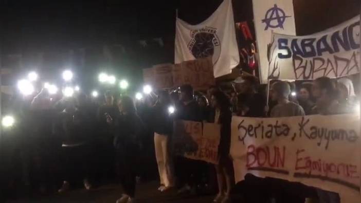 Boğaziçi Üniversitesi'nde Nureddin Yıldız protestosu: Çok sayıda öğrenci gözaltına alındı