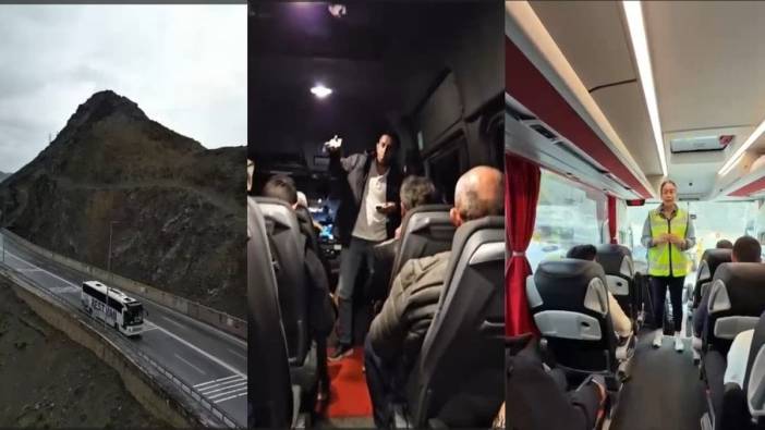 Hakkari'de sivil trafik polislerinden örnek denetim: Yolcu otobüsünde emniyet kemeri farkındalığı