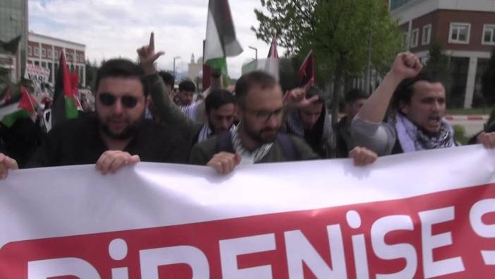 Bilecik Şeyh Edebali Üniversitesi’nde İsrail protestosu: Gazze’ye destek çağrısı