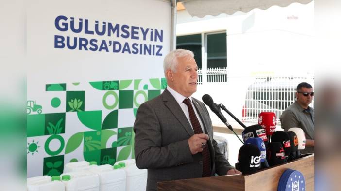 Bursa Büyükşehir Belediyesi'nden çiftçilere Dünya Çiftçiler Günü hediyesi: Damlama sulama boruları