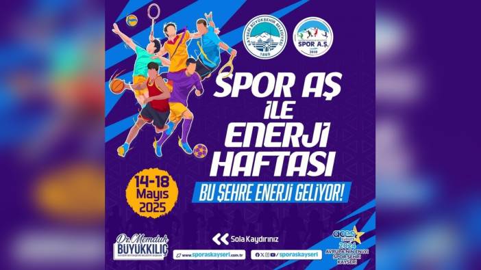 Kayseri Büyükşehir Belediyesi Spor A.Ş.'den 19 mayıs coşkusu: Enerji Haftası Etkinlikleri