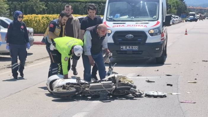 İnegöl'de kaza: Elektrikli bisiklet sürücüsü yaralandı