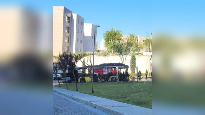Başakşehir'de İETT otobüsünde yangın: Ölü ve yaralı yok