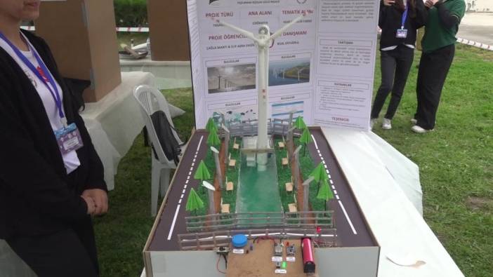 Taşova’da öğrenciler 'Yeşilırmak Rüzgar Gücü Projesi' geliştirdi