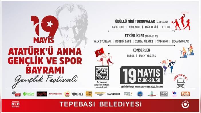 Tepebaşı Belediyesi'nden 19 mayıs gençlik festivali