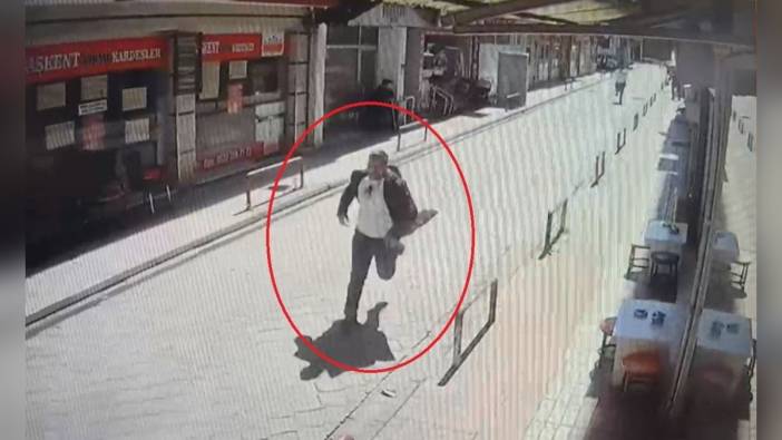 Samsun'da silahlı saldırı anı kamerada: Çocuk dehşeti yaşadı