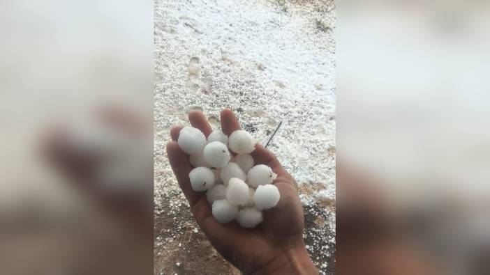 Mardin'de dolu ve hortum: Tarım arazileri zarar gördü