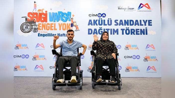 Mersin Büyükşehir Belediyesi: 60 engelli vatandaşa akülü sandalye desteği