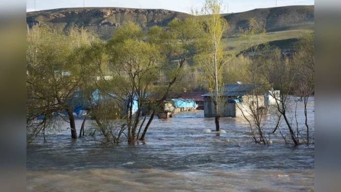 Erzincan'da sağanak: Tarım arazileri sular altında