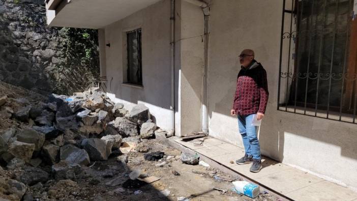 Zonguldak Ereğli'de istinat duvarı çöken bina: Müteahhit sorumluluğu kabul etmiyor