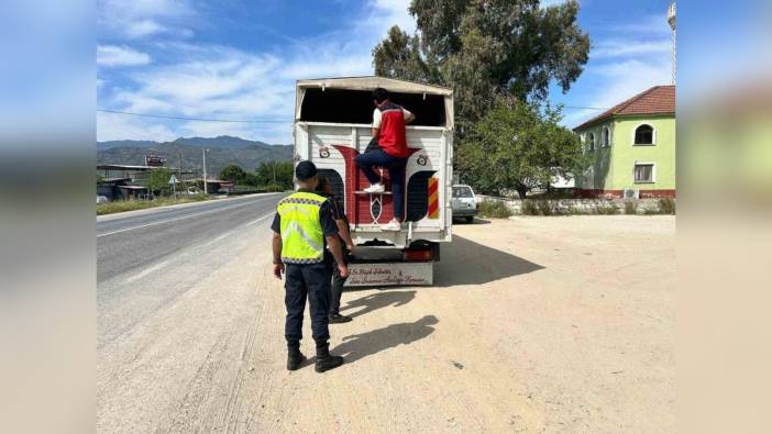 Aydın Karpuzlu'da hayvan nakil denetimi: İki şahsa 92 bin TL ceza