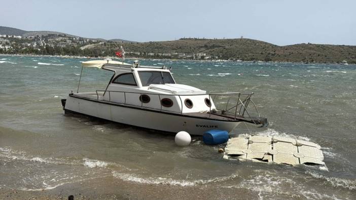 Bodrum'da Fırtına: 10 Tekne Karaya Oturdu, İstanköy Seferleri İptal