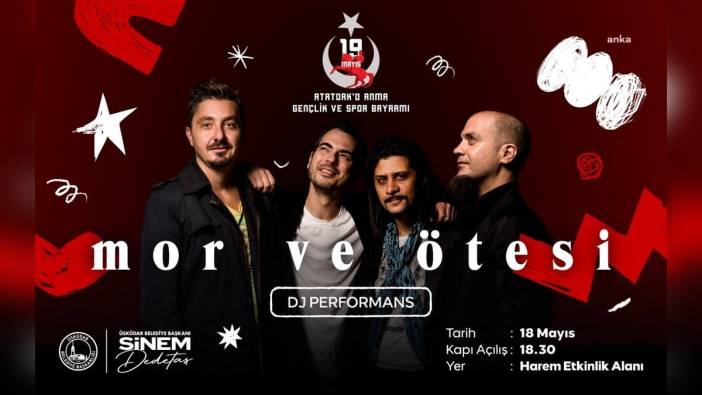 Üsküdar Belediyesi'nden 19 Mayıs konseri: Mor ve Ötesi sahne alacak