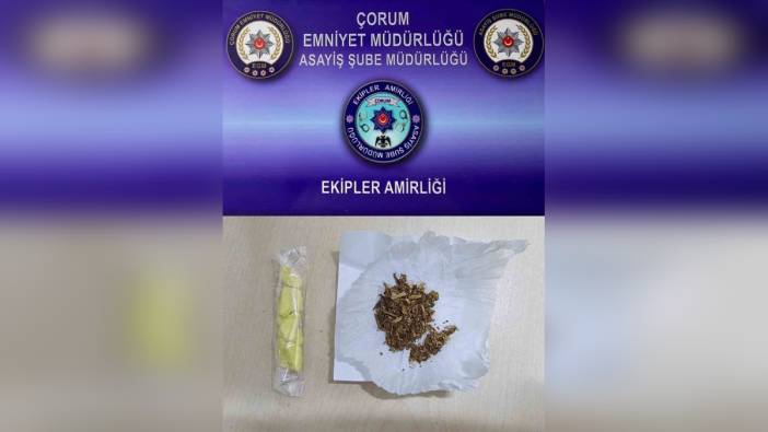 Çorum polisi: Uygulamalarda çok sayıda madde ele geçirildi