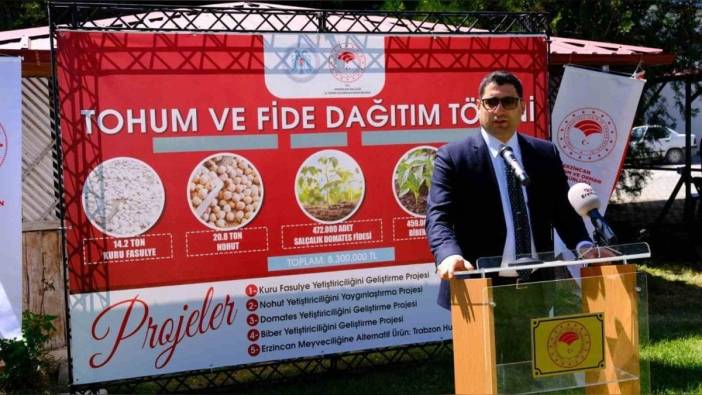 Erzincan'da Dünya Çiftçiler Günü: 473 bin domates fidesi dağıtıldı