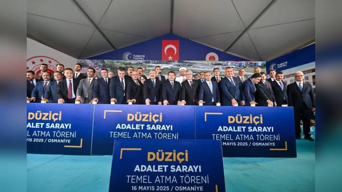 Adalet Bakanı Tunç: Düziçi'nde yeni adalet sarayının temelini attı