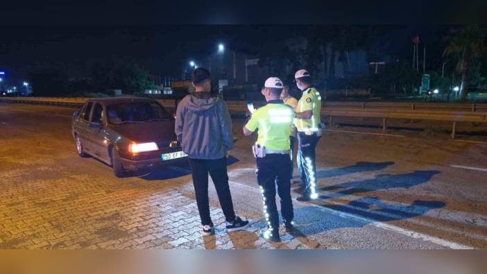 Hatay'da Trafik Denetimi: Farı yanmayan sürücüye ceza
