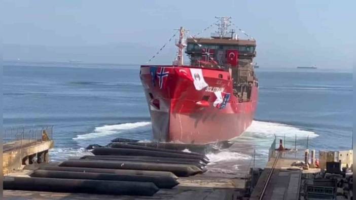 İçdaş Tersanesi'nden çevreci hibrit tanker: Solstraum denize indirildi