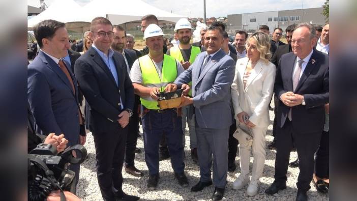 Üsküp'te Türk yatırımı: 35 milyon avroluk rezistans fabrikasının temeli atıldı