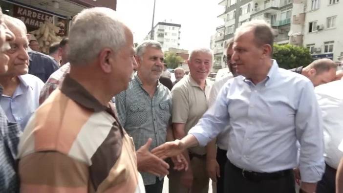Mersin Büyükşehir Belediye Başkanı Seçer: Kiremithane pazarı ve esnafını ziyaret etti