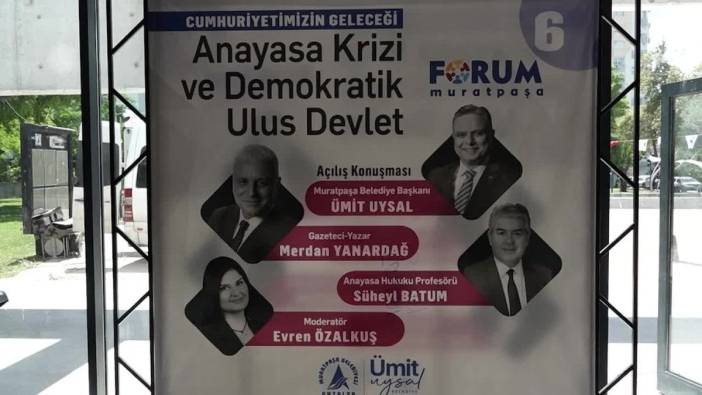 Muratpaşa Belediye Başkanı Uysal: Anayasa krizi derinleşiyor