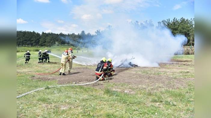 Balıkesir'de 341 askere yangın eğitimi: Ortak tatbikat yapıldı
