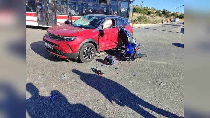 Foça'da trafik kazası: Motosiklet sürücüsü ağır yaralandı