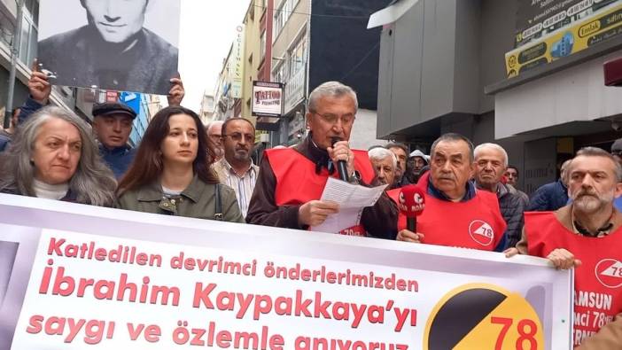 Devrimci 78’liler Derneği Samsun Şubesi'nden İbrahim Kaypakkaya anması