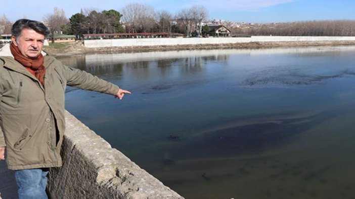 Suları çekilen Meriç Nehri’nde tarih ortaya çıktı