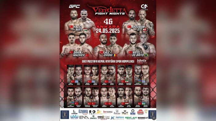 Ankara'da uluslararası MMA heyecanı: Vendetta Fight Night 24 Mayıs'ta