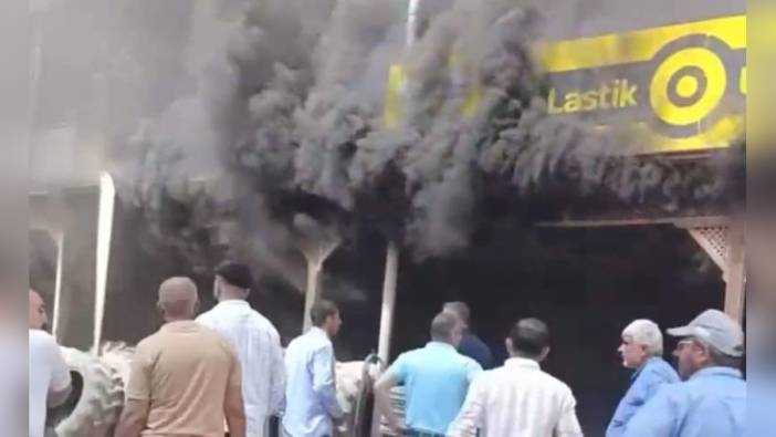 Şanlıurfa'da iş yeri yangını: Çocuklar alevlerin arasında kaldı