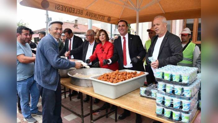 Eskişehir Beylikova'da yağmur ve şükür duası: 3 bin kişiye yemek ikram edildi