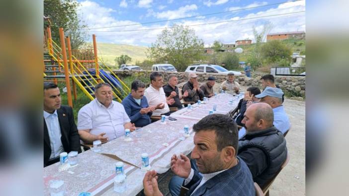 Karahallı köyünde yağmur duası ve şükür yemeği