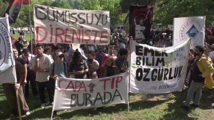 İTÜ Taşkışla'dan Maçka'ya demokrasi yürüyüşü