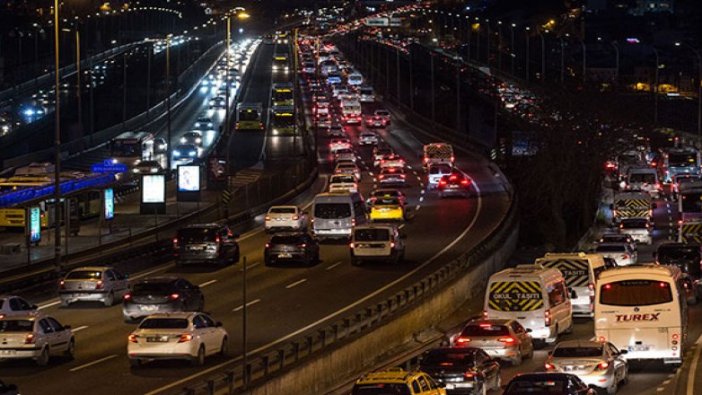 İstanbul'da trafik yoğunluğu