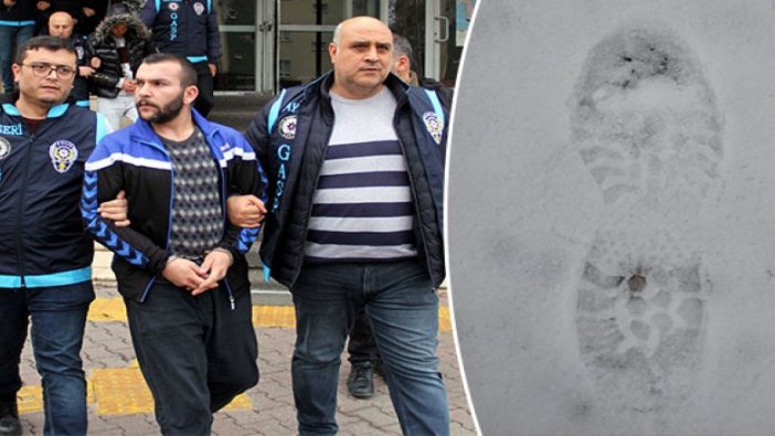 Maskeli akaryakıt istasyonu soyguncularını ayak izleri ele verdi