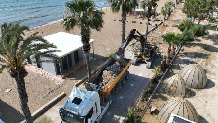 Silifke Belediyesi'nden Atakent Sahili'ne yeni yürüyüş yolu