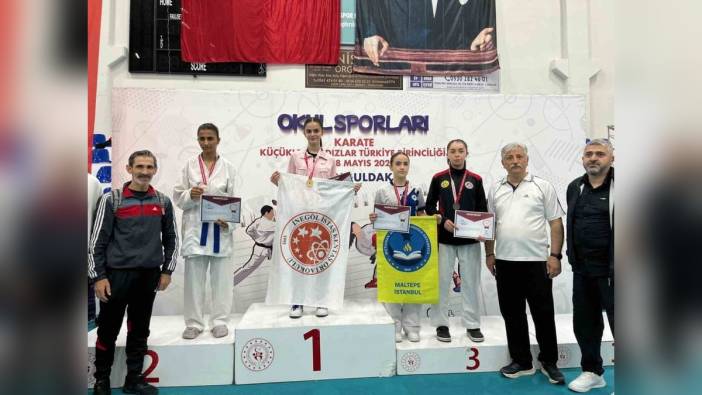 Eskişehirli Doğa Açıkgöz'den karatede Türkiye 3'üncülüğü