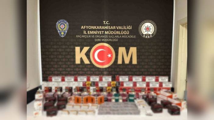 Afyonkarahisar'da kaçak sigara operasyonu