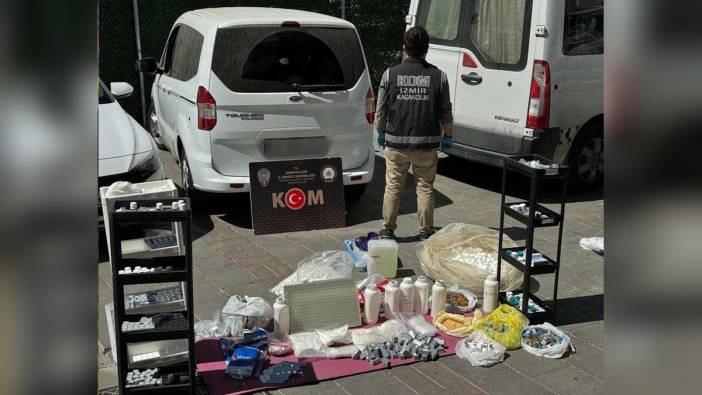 İzmir'de 10 milyon TL değerinde vücut geliştirme ilacı ele geçirildi