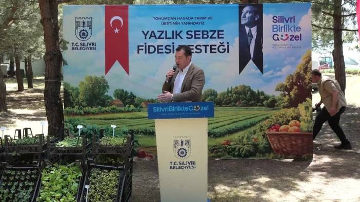 Silivri Belediyesi, kadın üreticilere 150 bin fide dağıttı