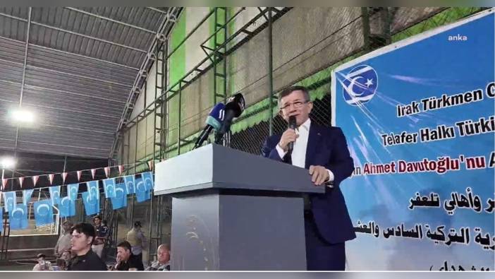 Davutoğlu Telafer’de: Bir olan diri olur, diri olan güçlü olur