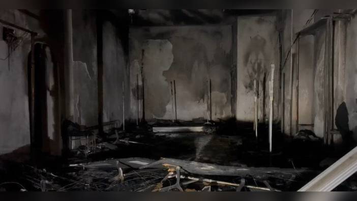 Hatay'da gelinlikçi alev alev yandı: Depremzede esnaf 4 milyon TL zarara uğradı