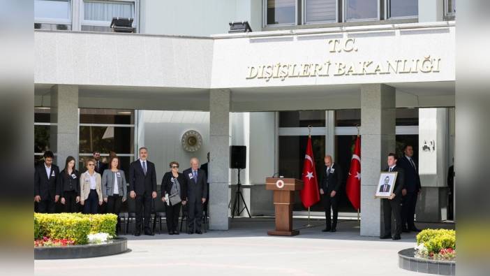 Dışişleri Bakanlığı'nda Erdeniz Şen için anma töreni düzenlendi