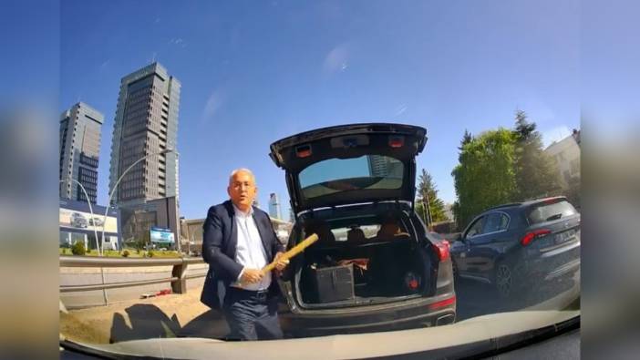 Ankara'da trafik magandası beyzbol sopasıyla saldırdı