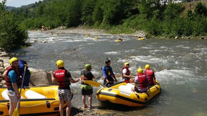 Trabzon'da 10 kilometrelik rafting parkuru açıldı