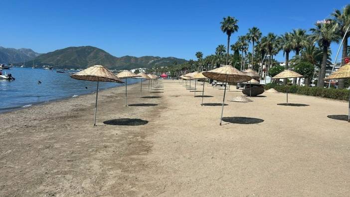 Marmaris Belediyesi halk plajlarını sezona hazırlıyor